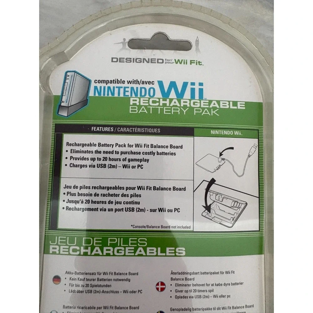 Mad Catz Designed For Nintendo Wii Fit Balance Board Rechargeable Battery Pack